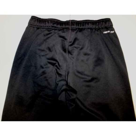 Women Nike Therma-Fit Just Do It Fleece Sweat Pants Jogger Small Black Ankle Zip - Picture 6 of 6